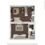 The Ridley Apartment Homes Rise Apartments FloorPlan 18