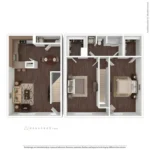 The Ridley Apartment Homes Rise Apartments FloorPlan 25
