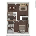 The Ridley Apartment Homes Rise Apartments FloorPlan 3
