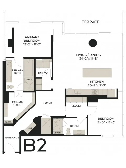 The Victor Rise apartments Dallas Floor plan 15