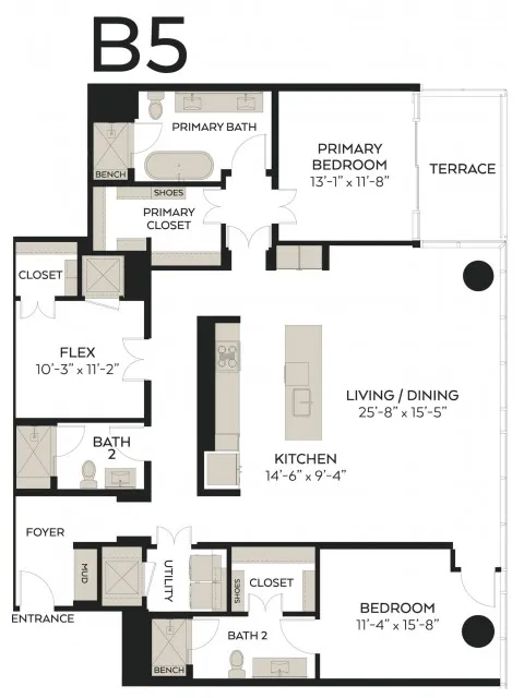 The Victor Rise apartments Dallas Floor plan 16