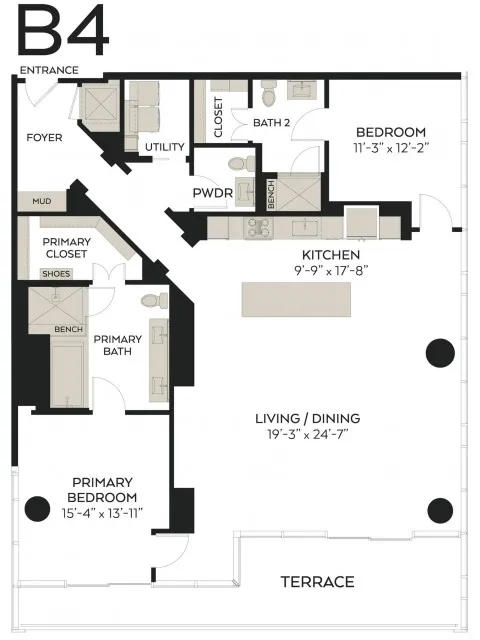 The Victor Rise apartments Dallas Floor plan 17