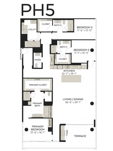 The Victor Rise apartments Dallas Floor plan 21