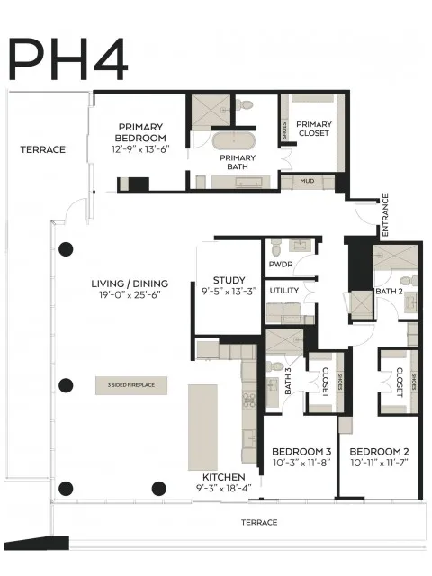 The Victor Rise apartments Dallas Floor plan 22