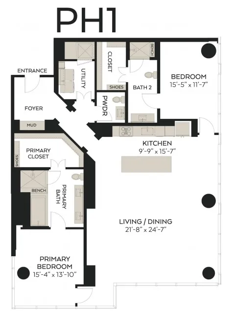 The Victor Rise apartments Dallas Floor plan 23