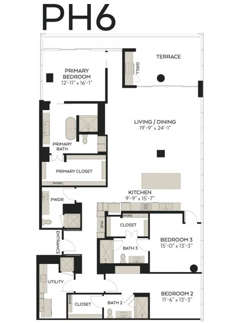 The Victor Rise apartments Dallas Floor plan 24