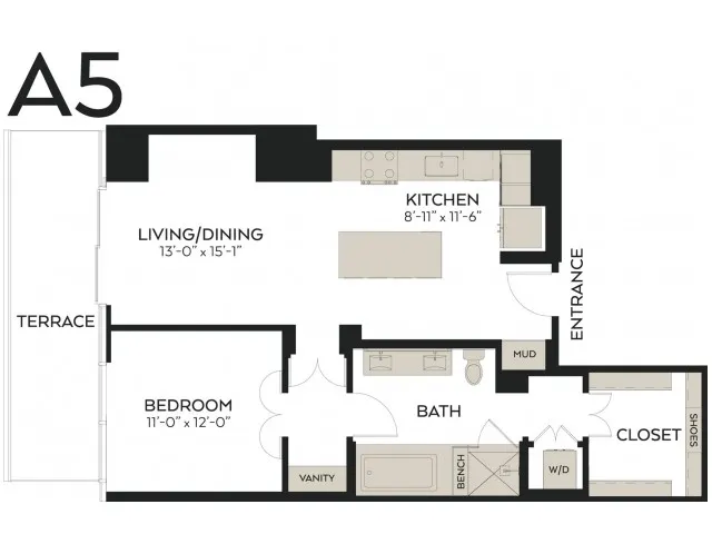 The Victor Rise apartments Dallas Floor plan 8