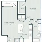 The Wildwood Houston Rise Apartments FloorPlan 3