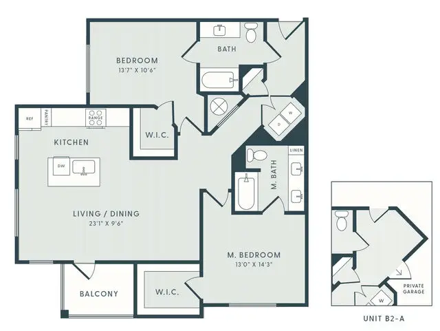 The Wildwood Houston Rise Apartments FloorPlan 5