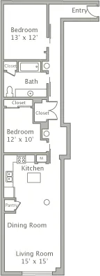The Wilson Rise apartments Dallas Floor plan 4