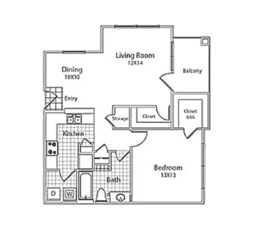 Trails At Eldridge Parkway Rise apartments Houston FloorPlan 7