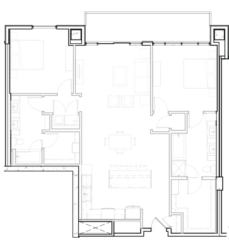 Twelve Cowboys Way Rise Apartments Floorplan 3