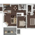 Veridian at Bellevue Rise Apartments Houston FloorPlan 10