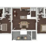 Veridian at Bellevue Rise Apartments Houston FloorPlan 12