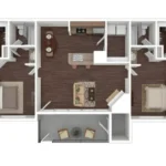 Veridian at Bellevue Rise Apartments Houston FloorPlan 14