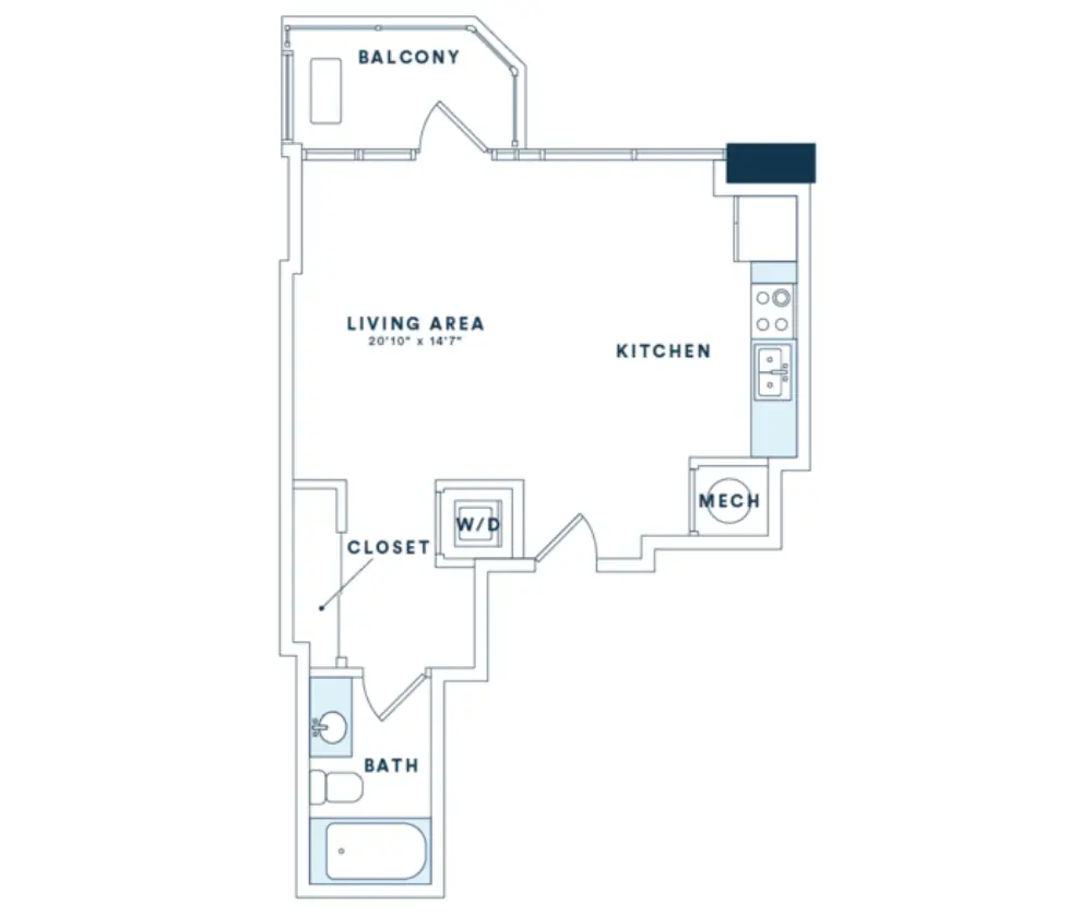 Victory Place Rise Apartments Floorplan 1