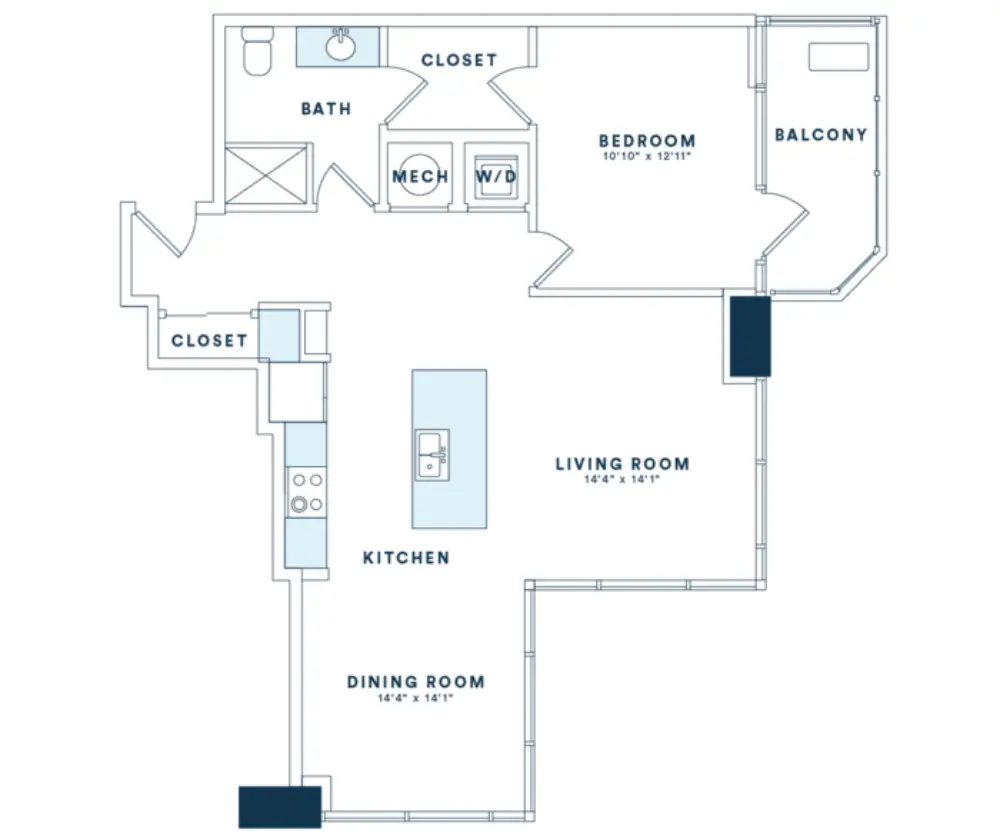 Victory Place Rise Apartments Floorplan 12