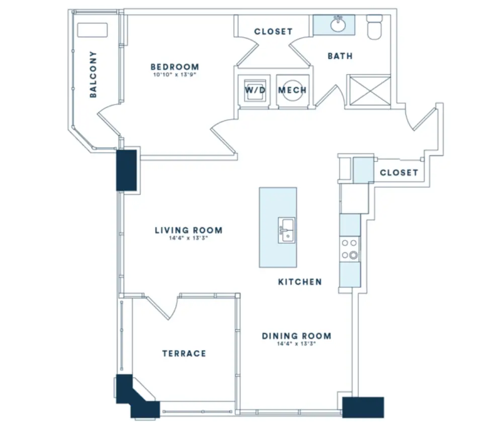 Victory Place Rise Apartments Floorplan 13