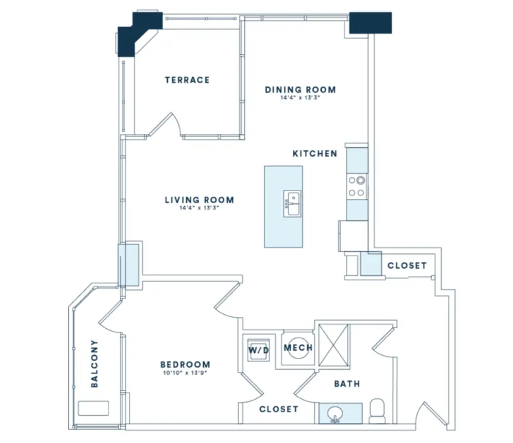 Victory Place Rise Apartments Floorplan 15