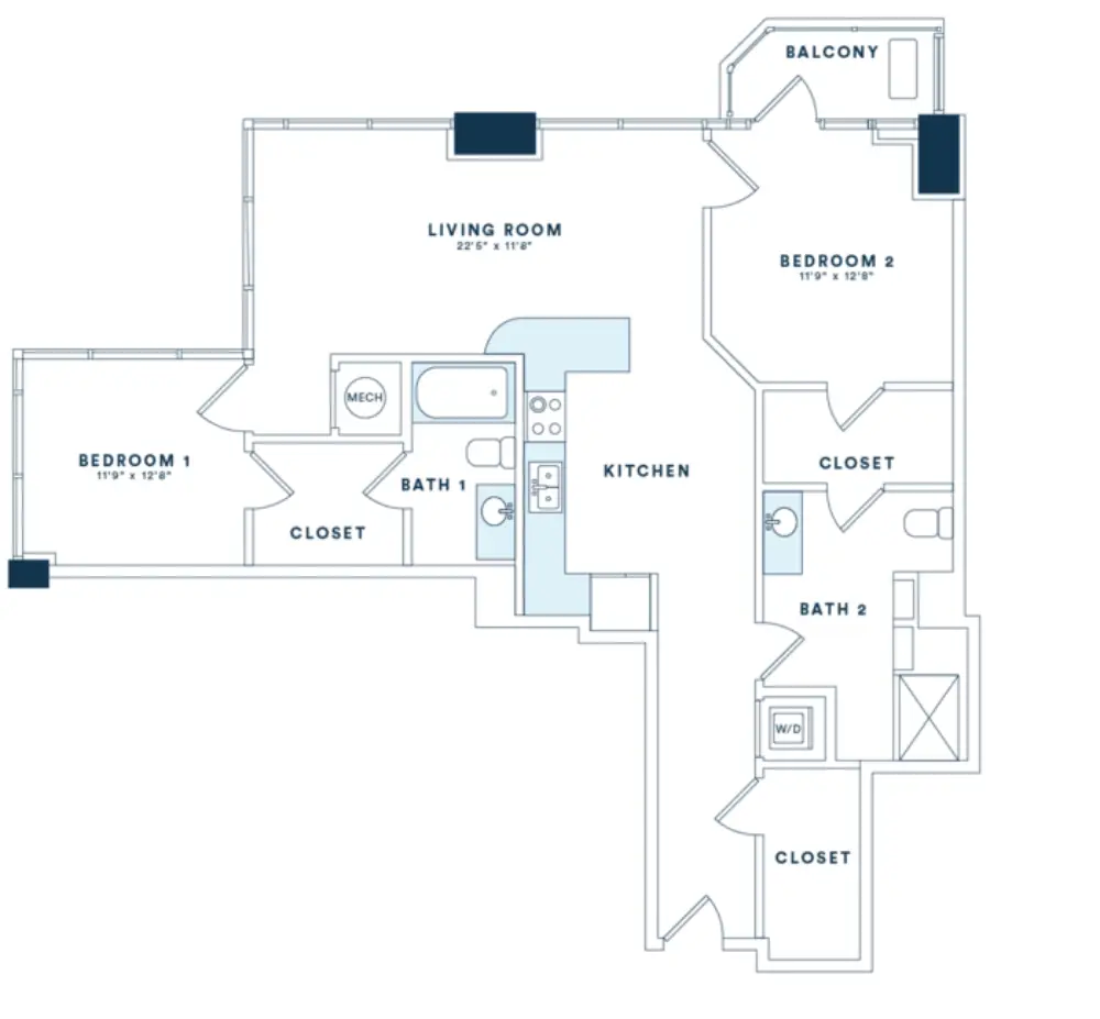 Victory Place Rise Apartments Floorplan 19