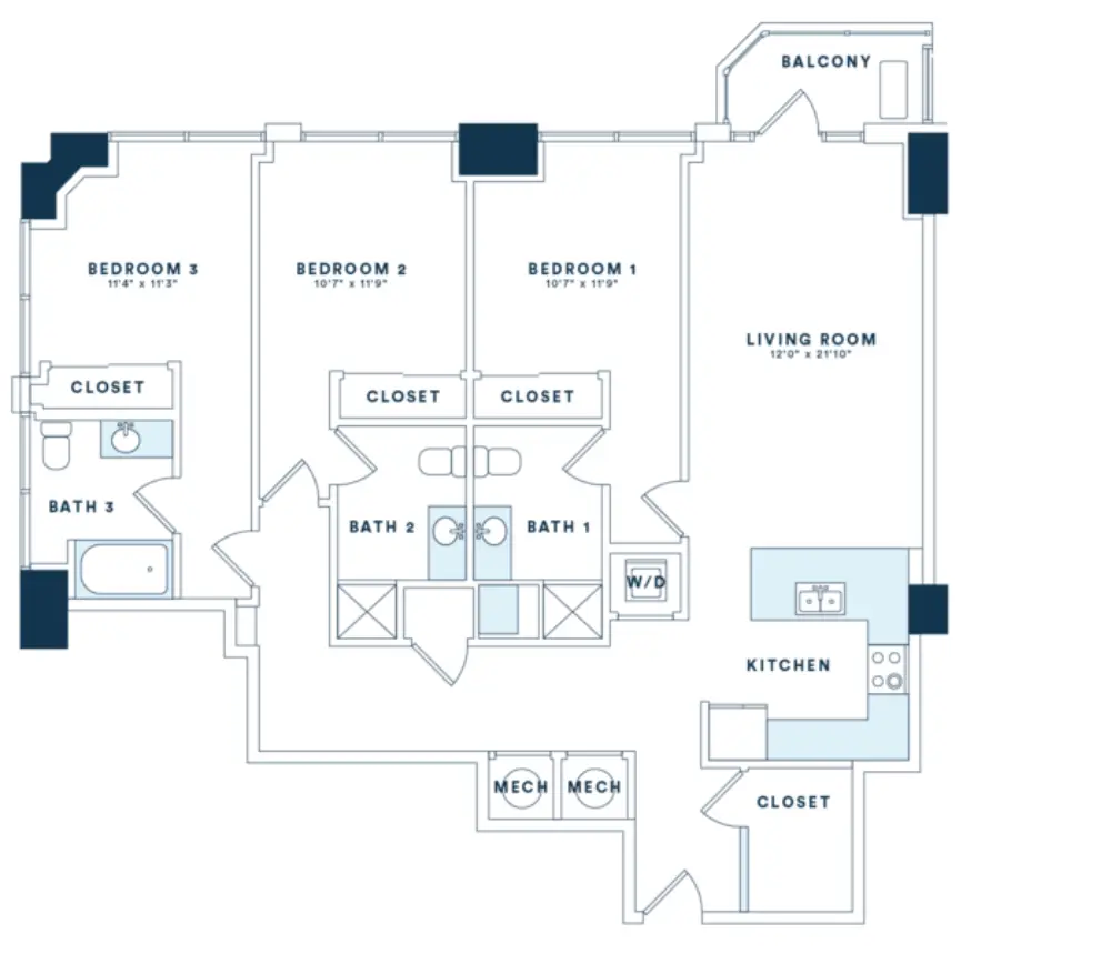 Victory Place Rise Apartments Floorplan 26