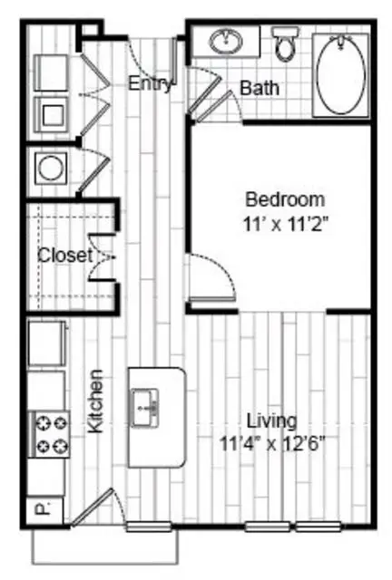 Virage Luxury Rise Apartments Houston FloorPlan 1