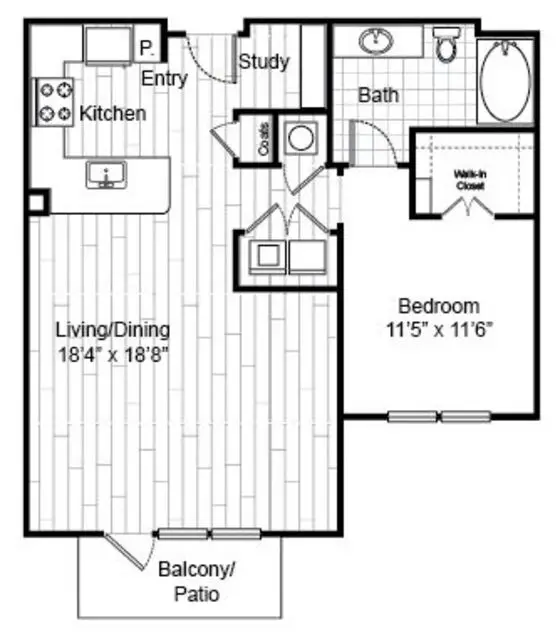 Virage Luxury Rise Apartments Houston FloorPlan 2