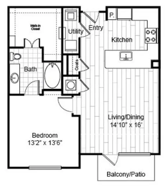 Virage Luxury Rise Apartments Houston FloorPlan 3