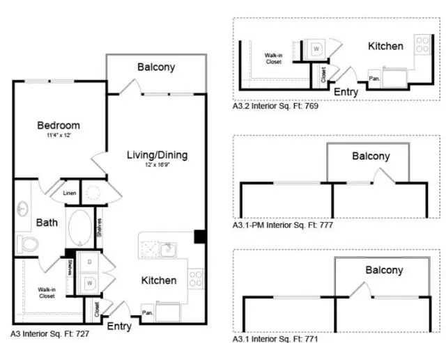 Virage Luxury Rise Apartments Houston FloorPlan 4