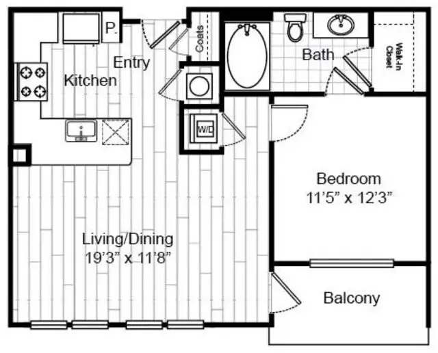 Virage Luxury Rise Apartments Houston FloorPlan 8