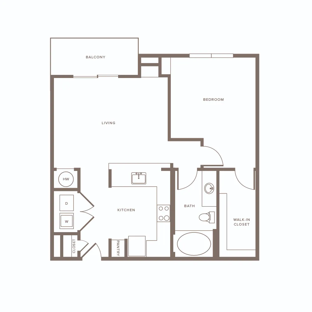 Vista Energy Corridor Rise apartments Houston Floor plan 3