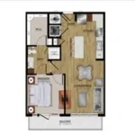 Warehouse District I Rise Apartments Houston FloorPlan 12