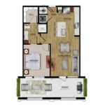 Warehouse District I Rise Apartments Houston FloorPlan 26