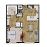 Warehouse District I Rise Apartments Houston FloorPlan 32