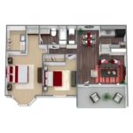 Westbury Reserve Rise Apartments Houston FloorPlan 4