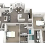 Westlake Residential Rise Apartments Houston FloorPlan 4