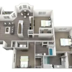 Westlake Residential Rise Apartments Houston FloorPlan 5