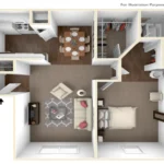 Willow Ridge Apartments Rise Apartments Floorplan 1