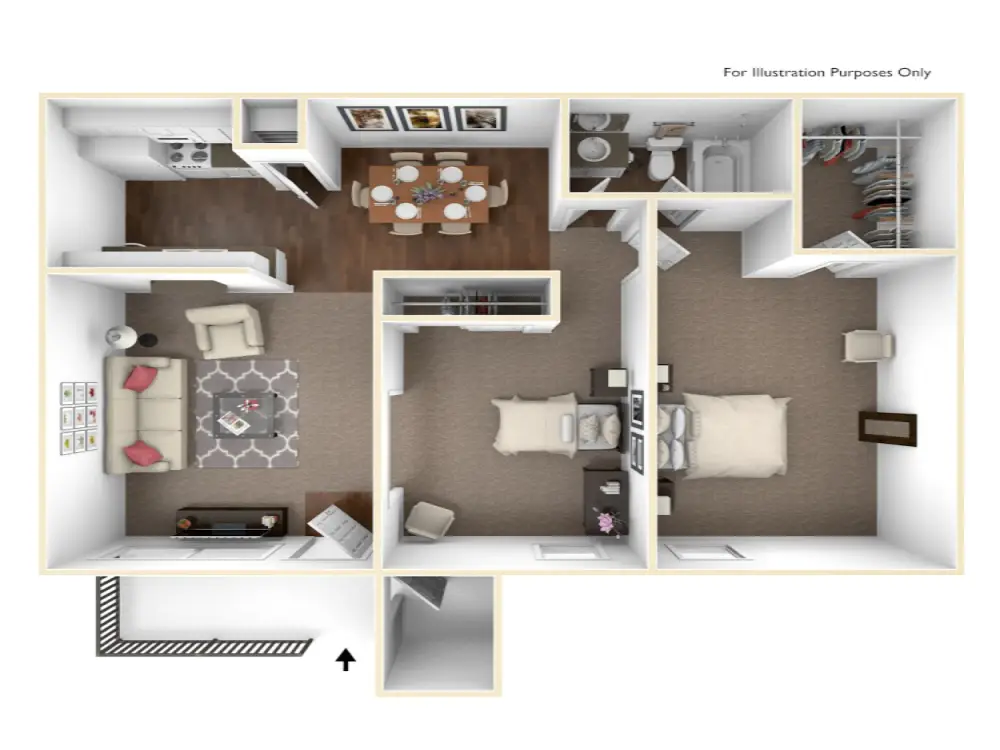 Willow Ridge Apartments Rise Apartments Floorplan 3