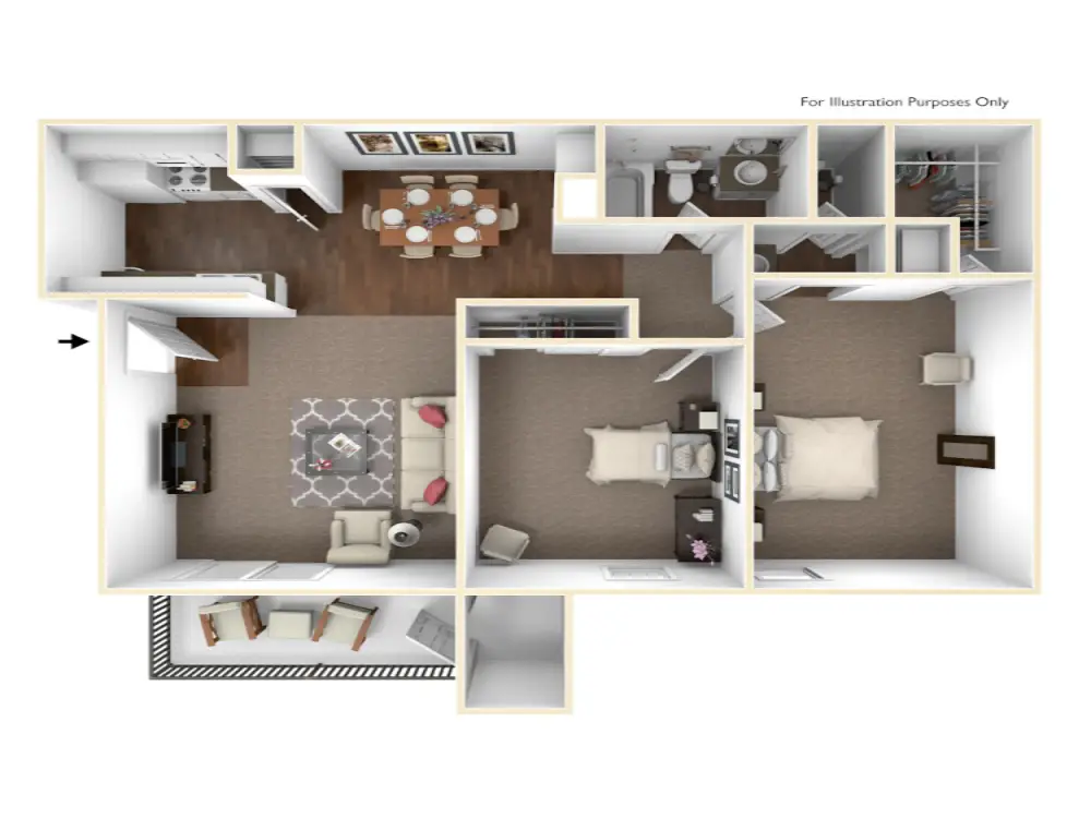 Willow Ridge Apartments Rise Apartments Floorplan 5