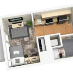2400 Nueces Rise apartments Austin Floor plan 1