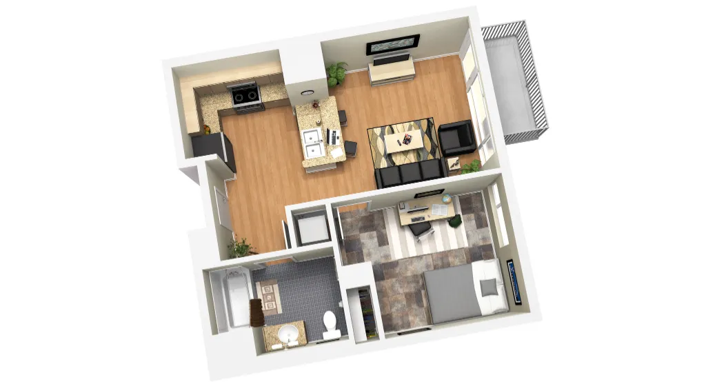 2400 Nueces Rise apartments Austin Floor plan 2