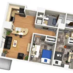 2400 Nueces Rise apartments Austin Floor plan 3