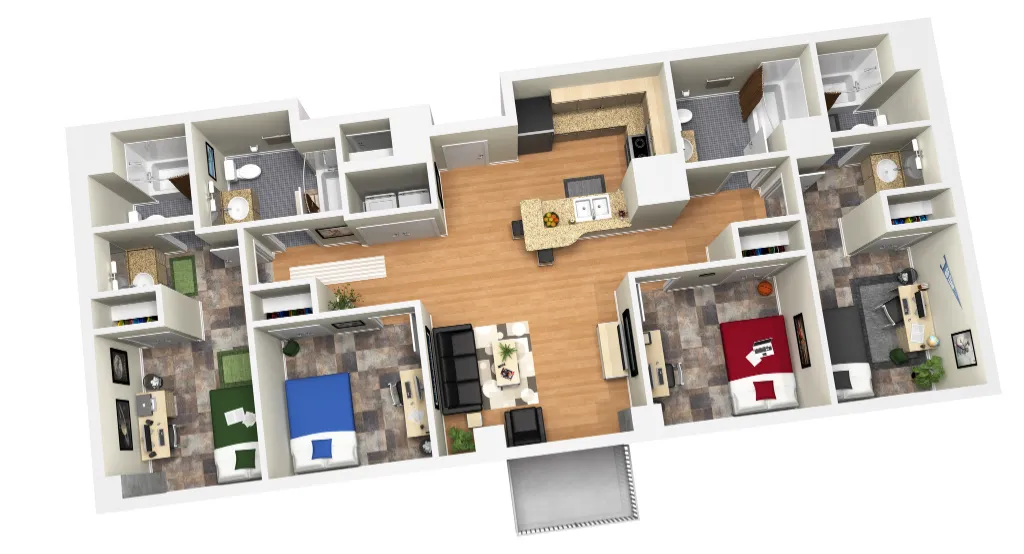 2400 Nueces Rise apartments Austin Floor plan 5