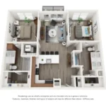 4600 Ross Rise apartments Dallas Floor plan 8