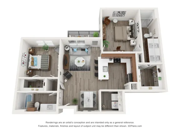 4600 Ross Rise apartments Dallas Floor plan 9