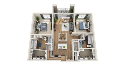 801 LasCo Rise apartments Dallas Floor plan 10