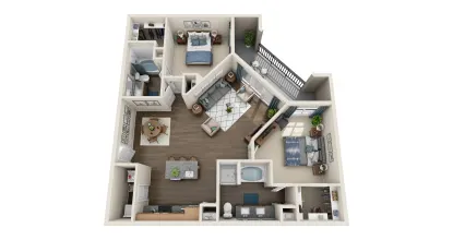 801 LasCo Rise apartments Dallas Floor plan 11