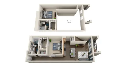 801 LasCo Rise apartments Dallas Floor plan 12