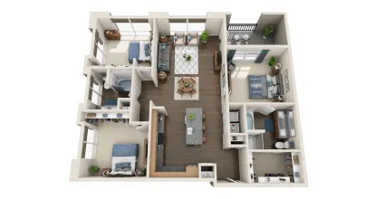 801 LasCo Rise apartments Dallas Floor plan 13